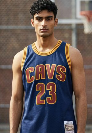Mitchell & Ness, SWINGMAN  JERSEY CLEVELAND CAVALIERS 2015 LEBRON JAMES - Top - navy