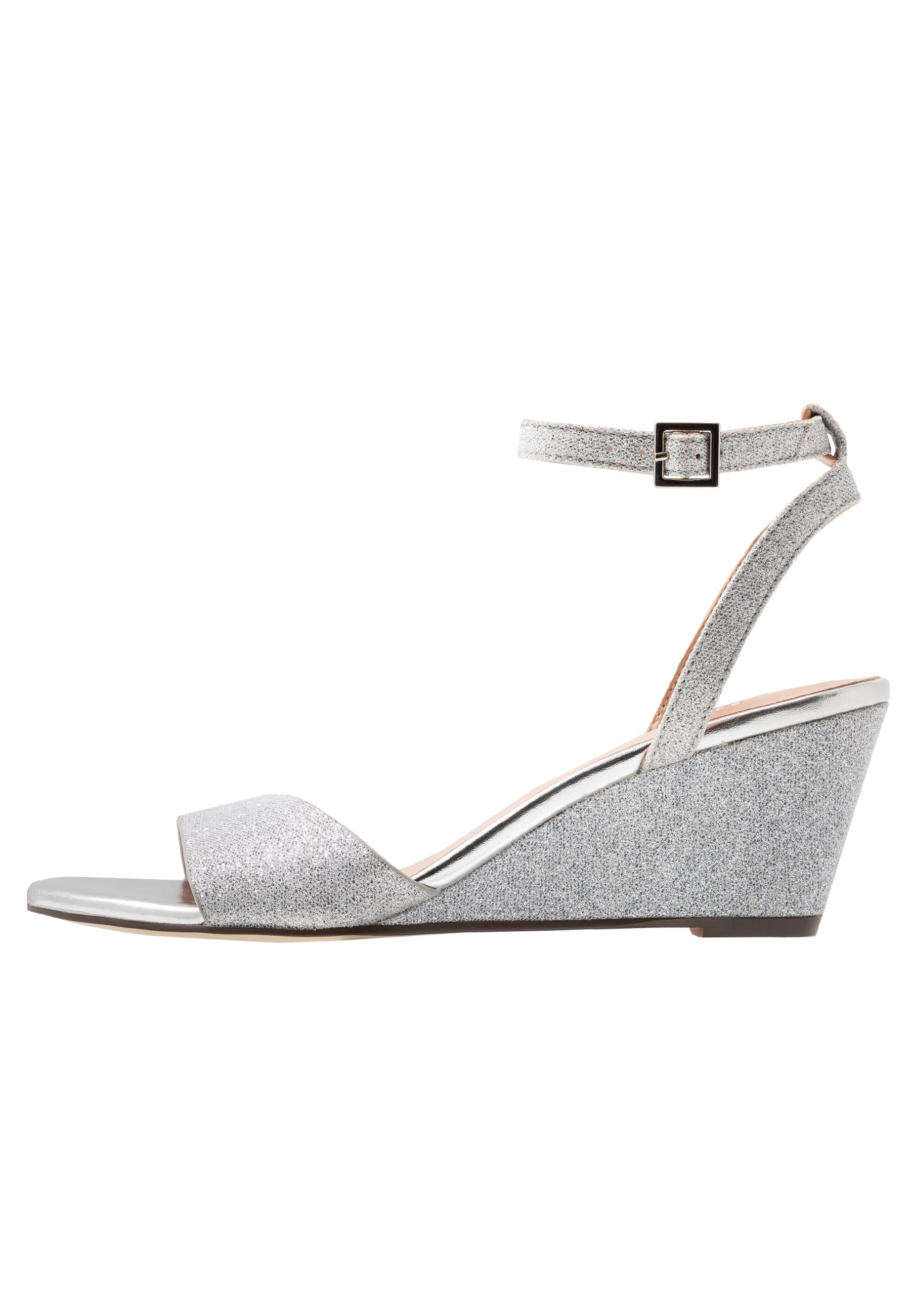 Call it Spring VEGAN CATCH - Sandalen met sleehak - silver/zilverkleurig -  Zalando.nl