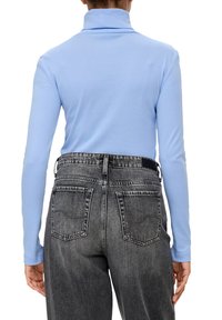 QS MIT ROLLKRAGEN - Langarmshirt - himmelblau