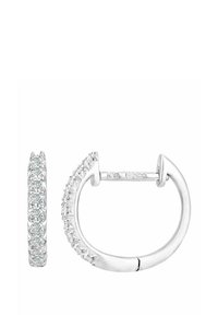 DIAMANT L'ÉTERNEL KARAT FILLED HOOP - Auskarai - white gold-coloured