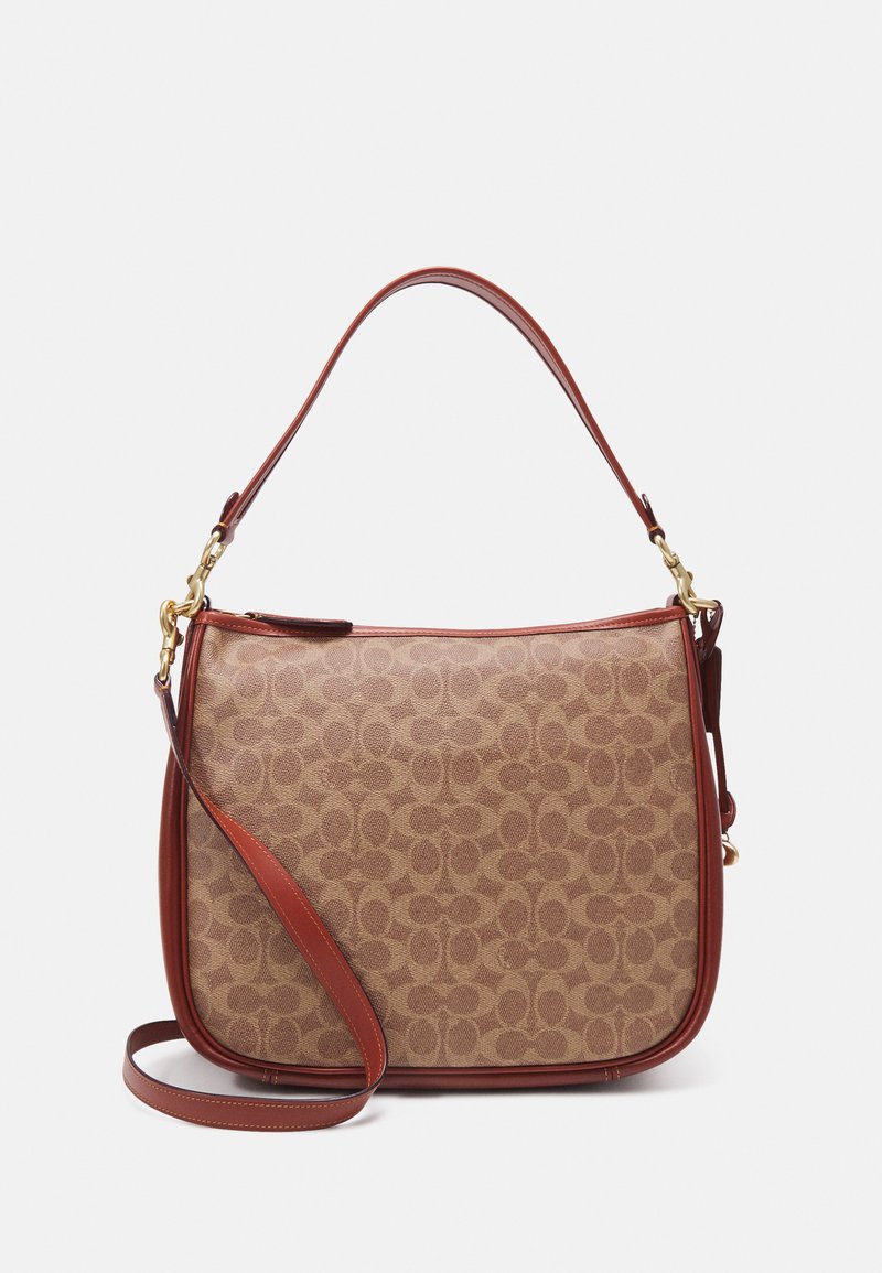 COACH SIGNATURE CARY SHOULDER BAG - Handtasche - tan rust/braun ...