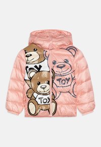 Moschino Pink Logo-Patch Padded Jacket main image 1