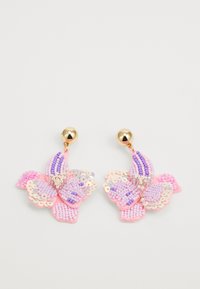 PCANNA EARRINGS - Uhani - gold-coloured/purple