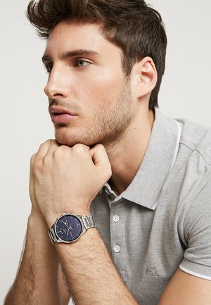 CHASE - Watch - silver-coloured/blue