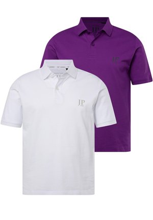 2 PACK, SEITENSCHLITZE, REGULAR FIT - Poloshirt - plum