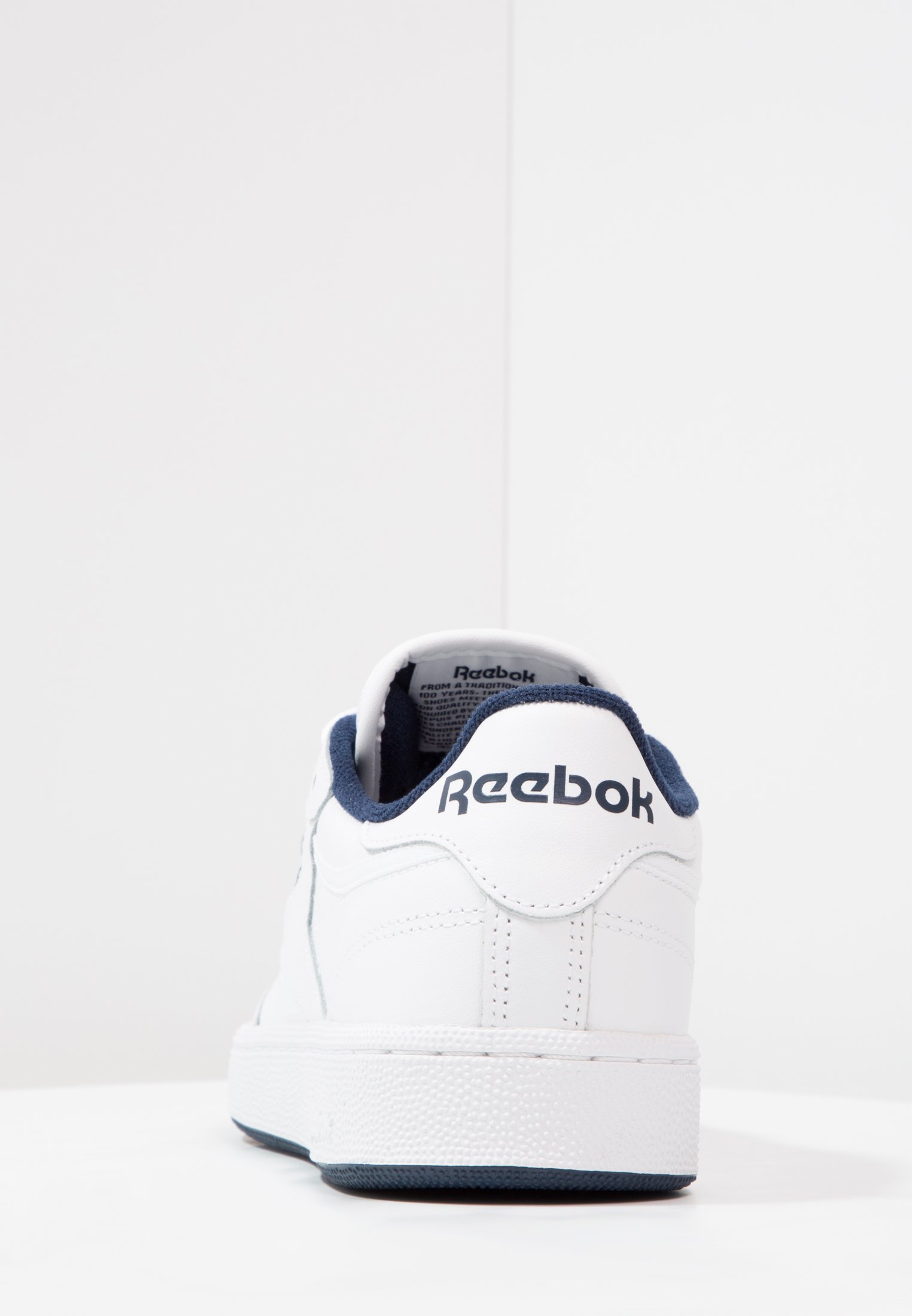 reebok club c white navy
