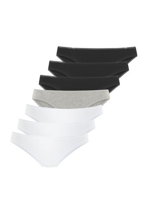 7 PACK - Slip - schwarz weiß grau
