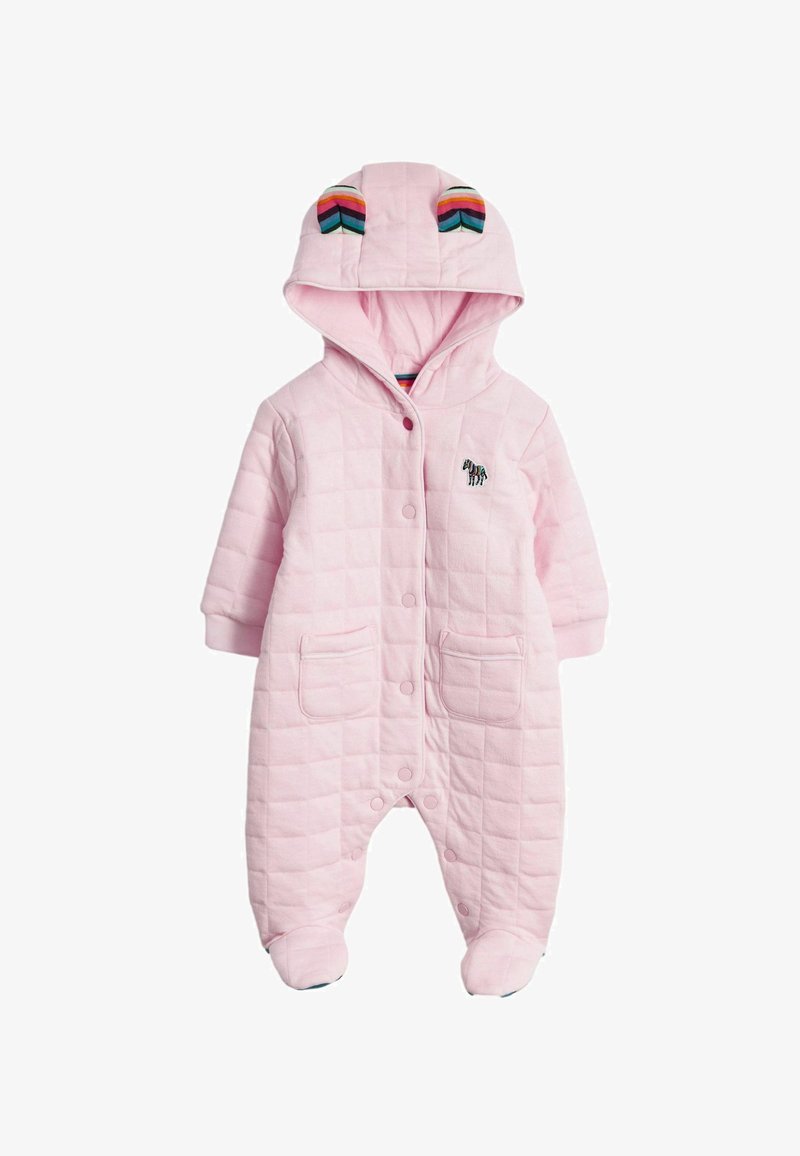 Paul Smith Junior ZEBRA LOGO QUILTED ALL-IN-ONE REGULAR FIT - Snežni kombinezon - pink