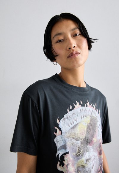 The Kooples Print T-shirt - black washed