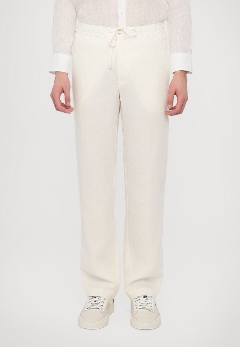 120% Lino MEN PANT - Auduma bikses - milk
