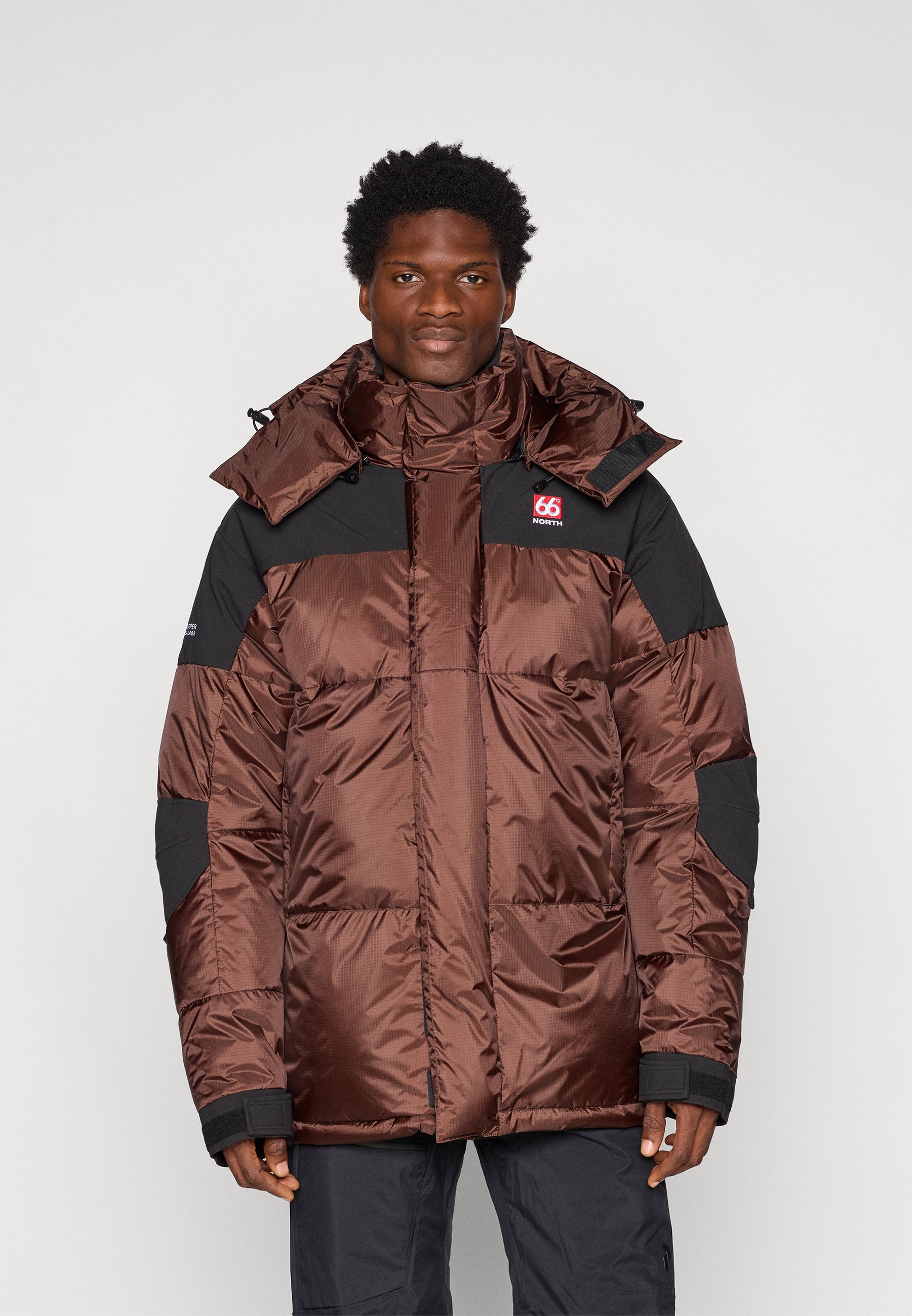 66 North TINDUR JACKET - Snowboard jacket - blood bay/dark brown