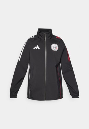 adidas Performance AJAX AMSTERDAM RAIN JACKET - Træningsjakke - black/white/bold red