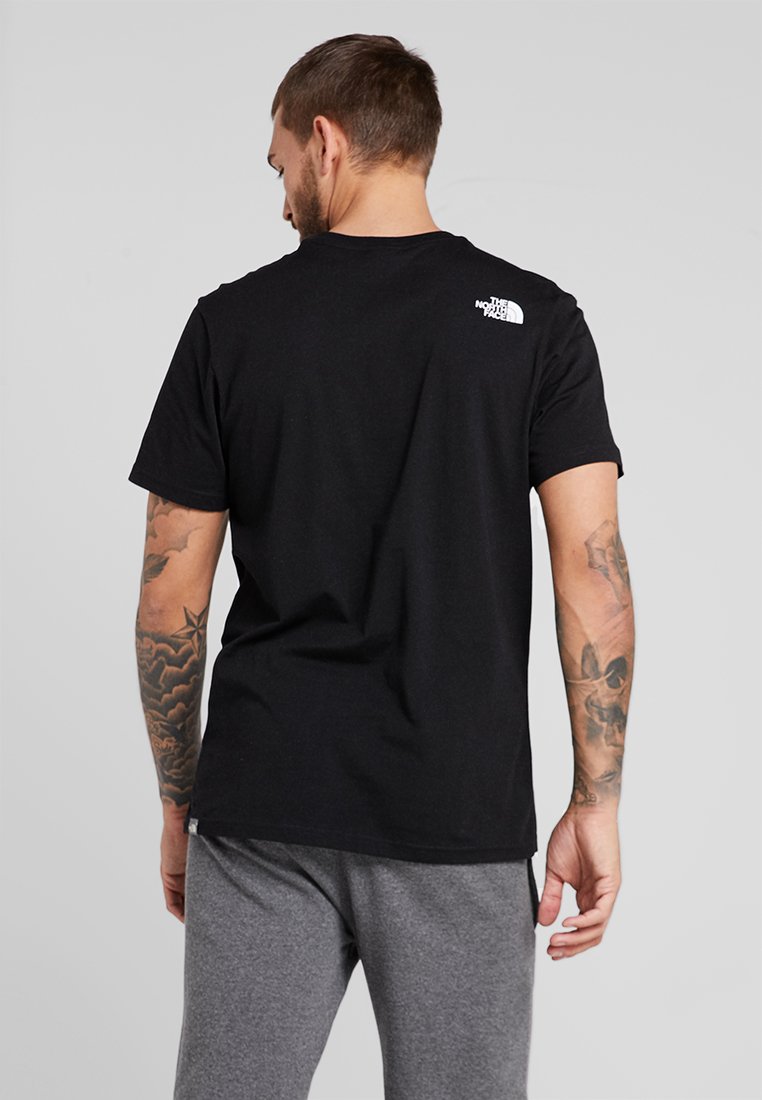 The North Face Simple Dome Tee T Shirt Print Black Schwarz Zalando De