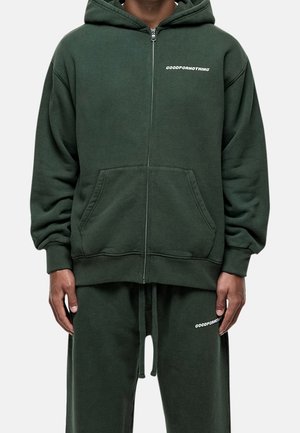 Good For Nothing Felpa con zip - green