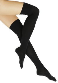 FALKE - Softmerino Overknees warm - Chaussettes hautes - black Image miniature 1