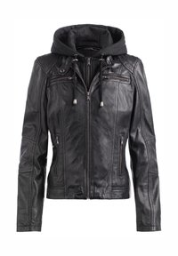 Lederjacke - schwarz