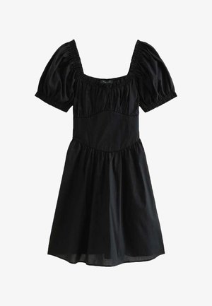 New Look, CORSET WAIST MILKMAID MINI - Vestido informal - black