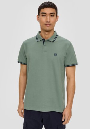 s.Oliver MIT KONTRAST-DETAILS - Poloshirt - tannengrün