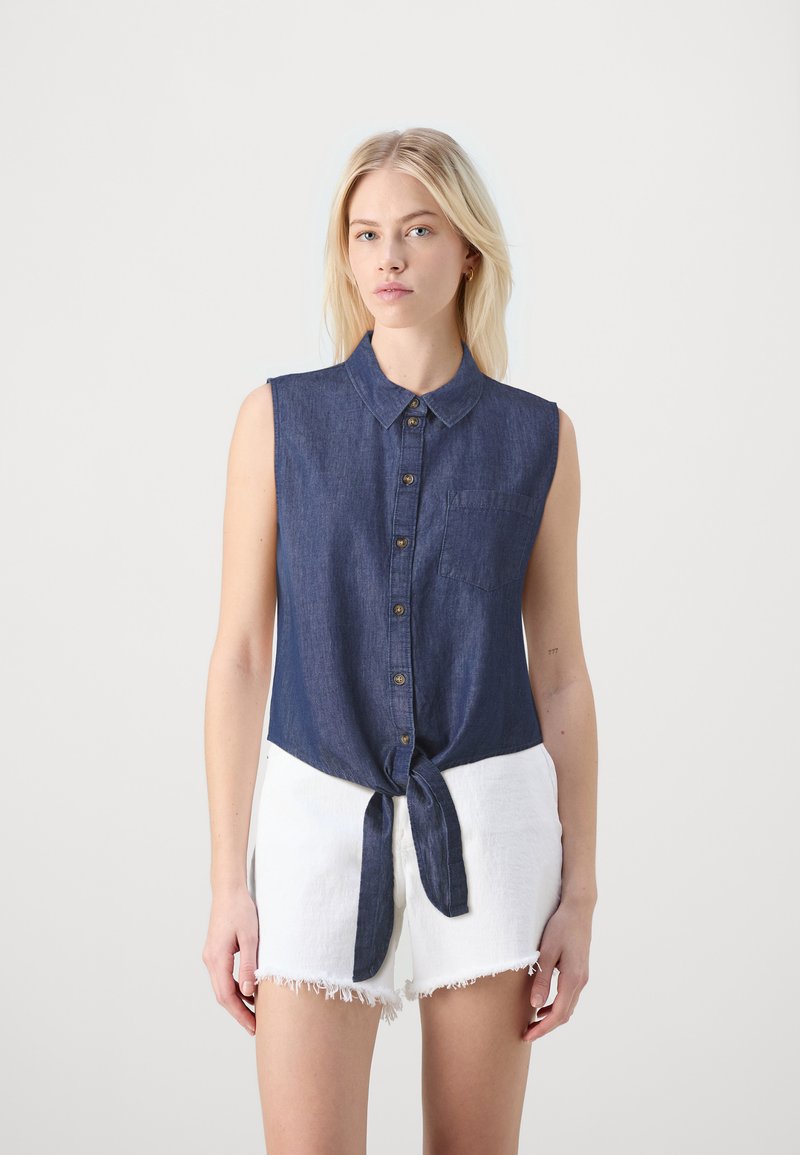 JDY - JDYKAI - Overhemdblouse - medium blue denim, Vergroten