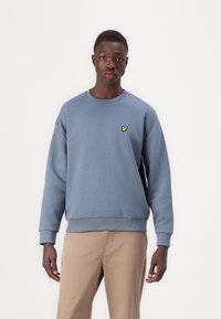 Lyle & Scott OVERSIZED CREW NECK - Felpa - light blue