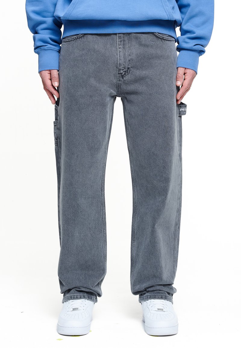 Pegador DAULE - Platūs džinsai - washed grey