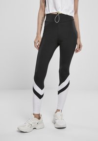 Urban Classics - Leggingsit - black/white Pienoiskuva 1