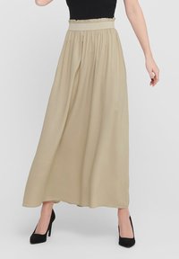 ONLY ONLVENEDIG PAPERBAG LONG SKIRT - Maxirok - white pepper