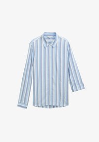 Unselected, flawless blue woven stripe