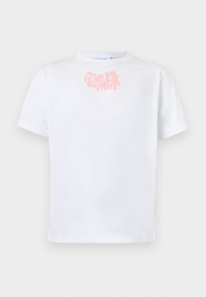 BLACK LABEL APPLE  - T-shirt imprimé - optic white/pink