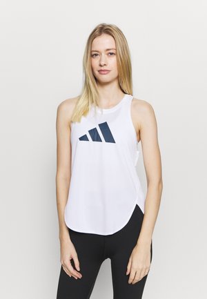 LOGO TANK - Camiseta de deporte - white/crew red/crew navy