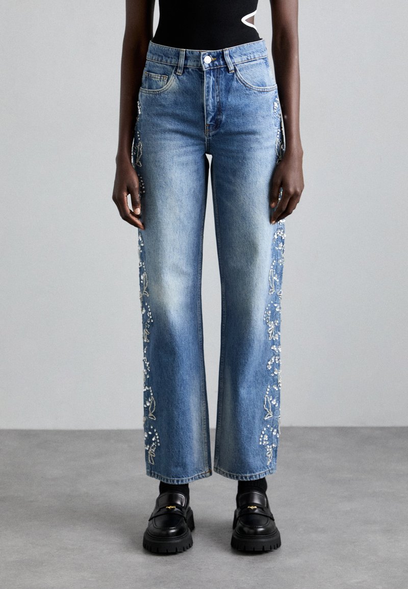 Maje PROMESSA - Vaqueros bootcut - blue