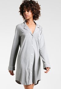 Lauren Ralph Lauren - HAMMOND CLASSIC NOTCH COLLAR SLEEPSHIRT - Nachtjapon - heather grey Miniatuurafbeelding 1