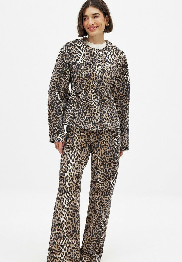 Jeansjacke - leopard