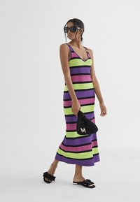 LOLA CASADEMUNT Vestido largo - purple, green, pink