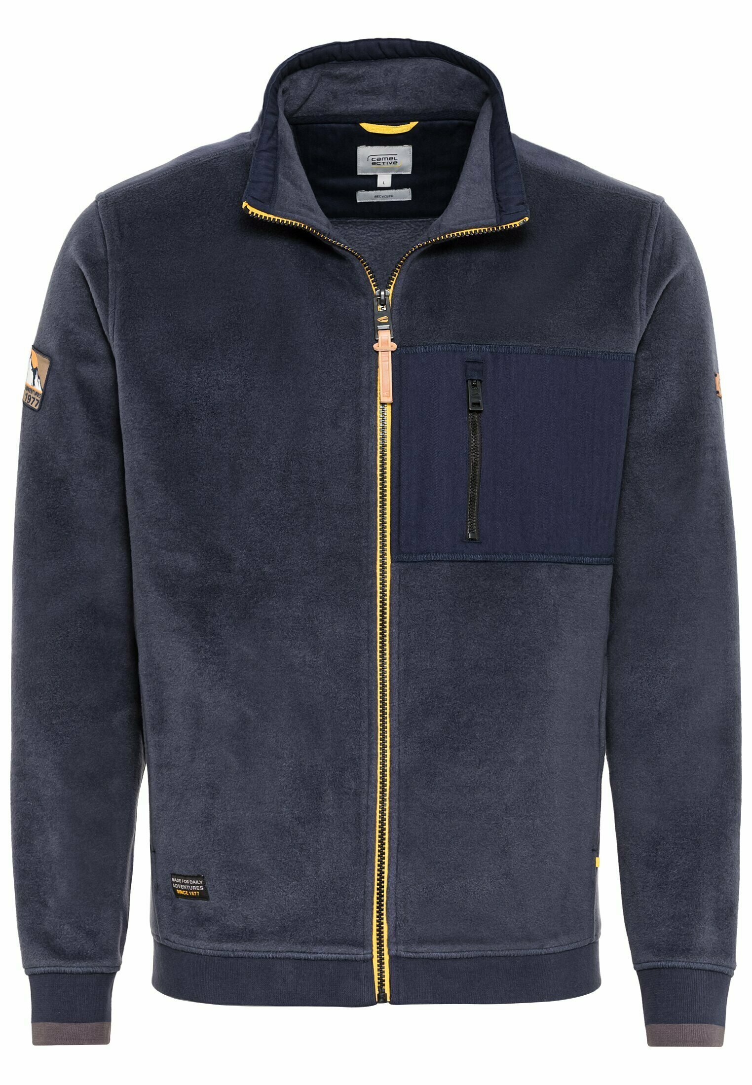 Camel Active Herren Fleecejacke Mit Stehkragen – Warme Teddyfleece-Jacke Im Regular Fit