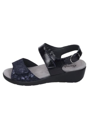 Wedge sandals - midnight blue