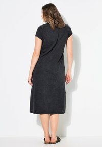 Studio Untold MIDI ACID WASH - Jerseyjurk - charcoal gray melange
