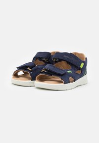 Superfit LAGOON UNISEX - Sandals - blau/hellgrün