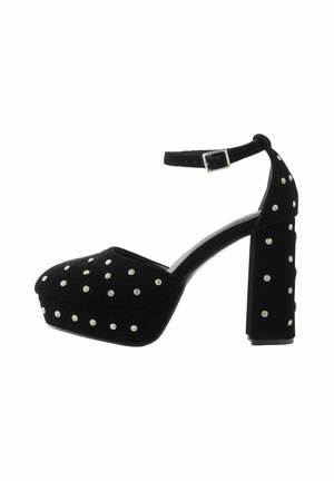 Hoge hakken - black velvet