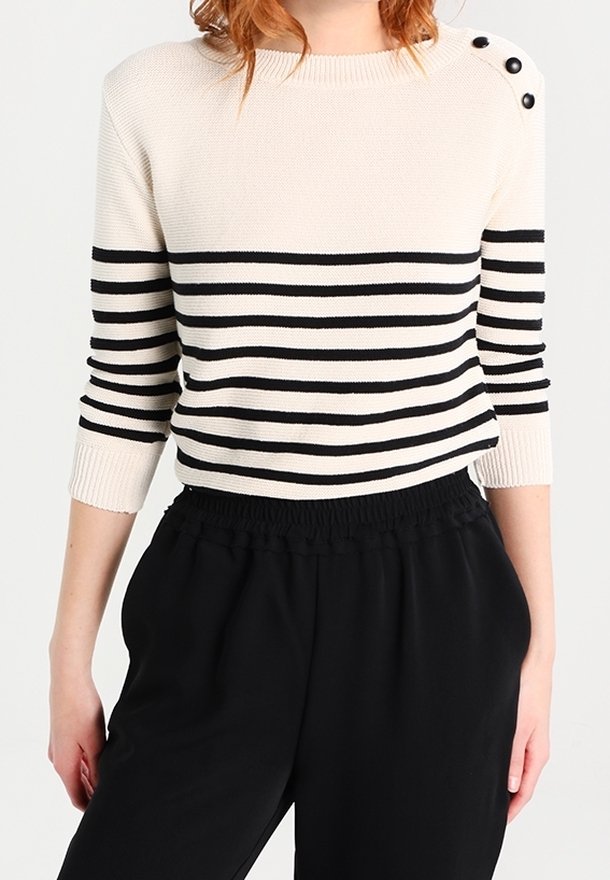 mint&berry Stickad tröja - white