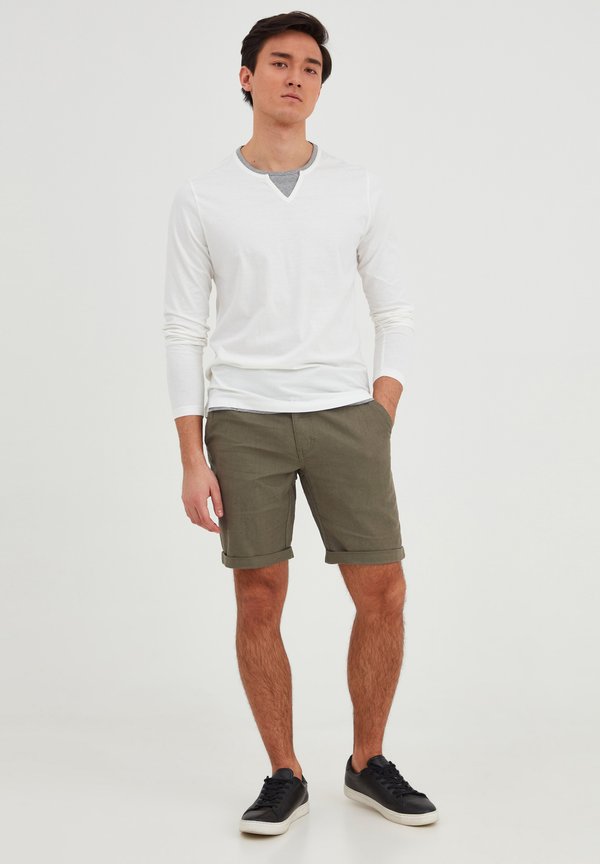 BHLENNO LINEN MIX - Shorts - dusty olive2