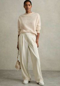 Reiss PETITE FIT - EDEN ELASTICATED WAIST WIDE - Housut - cream