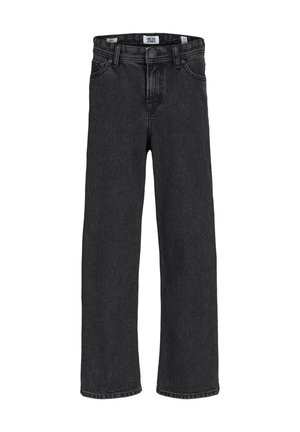 Černé džínové kalhoty z denimu s přímým střihem, pětiprvkovým designem kapes a kontrastním prošíváním. Mají zapínání na knoflík a zip.