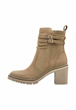 Tamaris ELEGANTE MIT TOUCH-IT - Cowboy-/Bikerstiefelette - beige