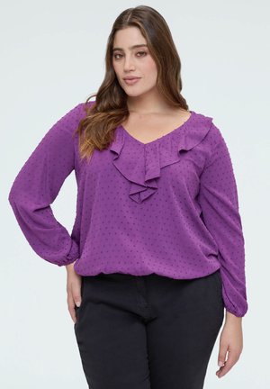A POIS CON VOLANT - Bluse - viola