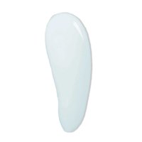 White creamy lotion with a smooth, glossy texture, shaped like a droplet. Slightly translucent, suggesting a hydrating product.