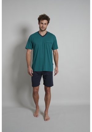 ALAN SET - Nachtwäsche Set - grün mittel minimal