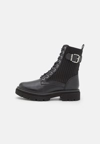Anna Field Botines con plataforma - black