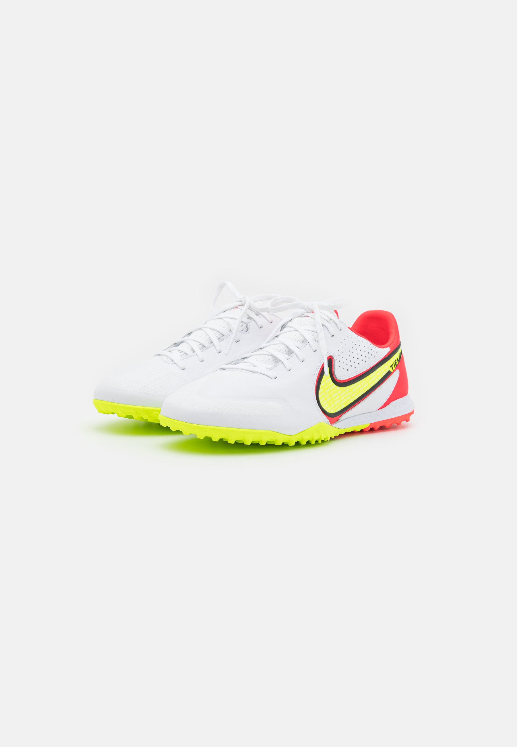 Nike Performance REACT TIEMPO LEGEND 9 PRO TF - Scarpe da calcetto con  tacchetti - white/volt/bright crimson/bianco - Zalando.it