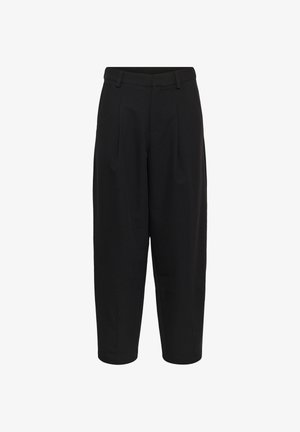 Kaffe, KASAKURA CROPPED PANTS - Pantalon classique - black deep